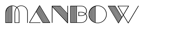 Manbow font preview